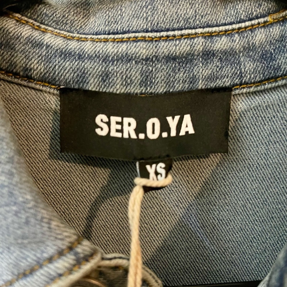 Brand New SER.O.YA Fallon Denim Jumpsuit Size XS - Picture 10 of 17